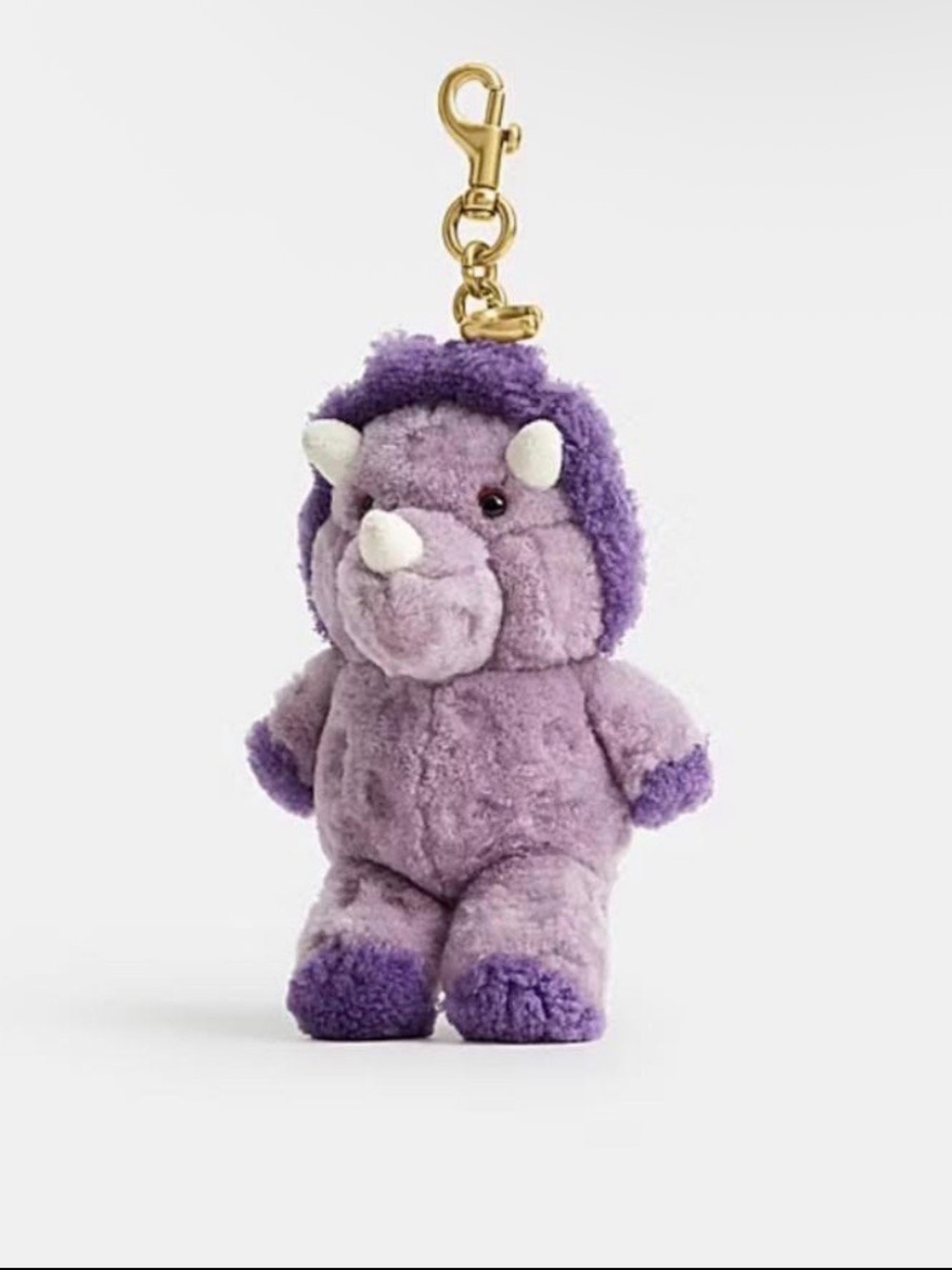 Coach Rexy 10th Birthday Trixy Dinosaur Bag Charm in Shearling NWT